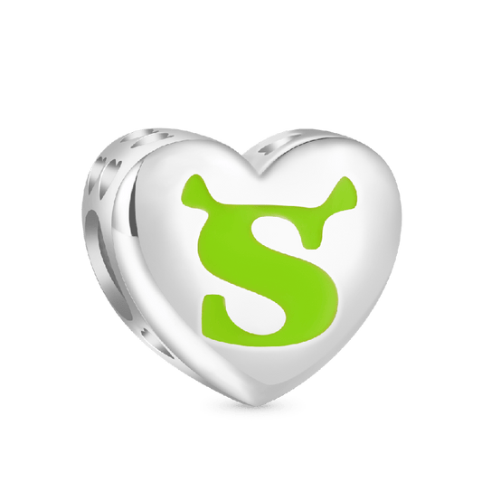 Shrek & Fiona Embrace Heart Charm