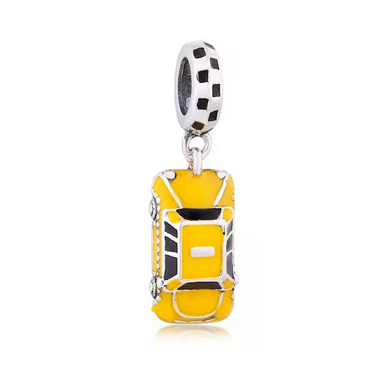 Yellow Cab Dangle Charm