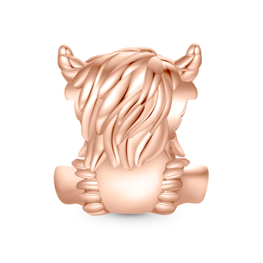 Highland Cow Charm - Rose