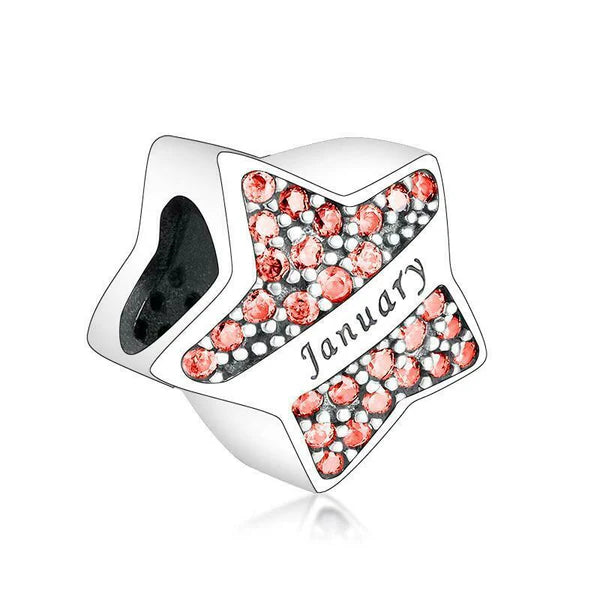 Star Birthstone Charm