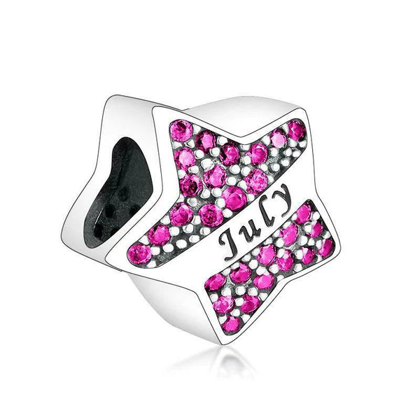 Star Birthstone Charm