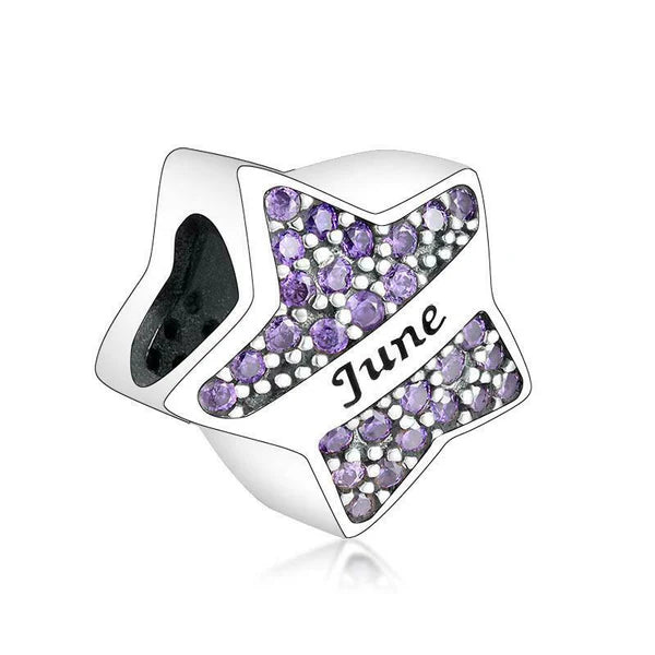 Star Birthstone Charm