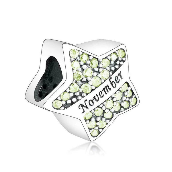 Star Birthstone Charm
