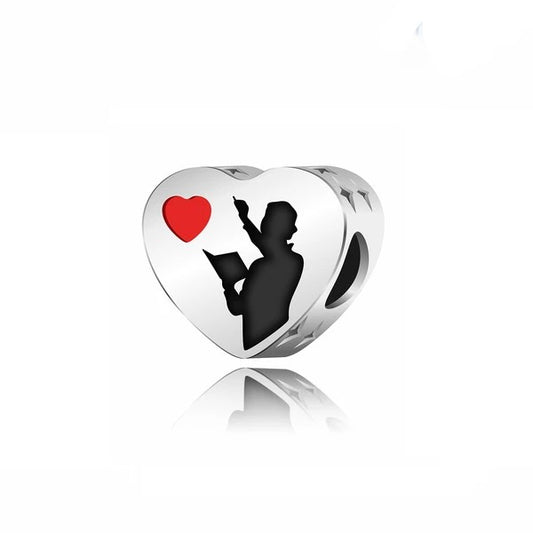 Teach Heart Charm