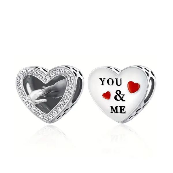 You & Me Heart Charm