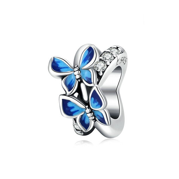 Flying Butterfly Spacer Charm