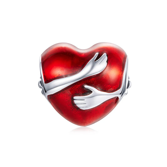 Embrace Of Heart Charm