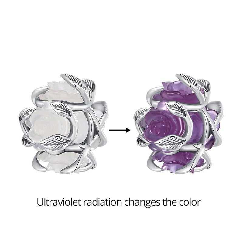 UV Color Changing Rose Charm