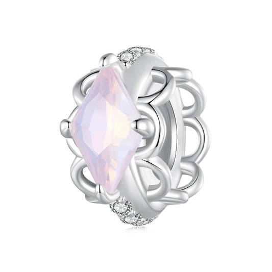 Pink Lace Stopper Charm