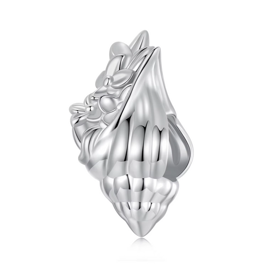Silver Conch Shell Charm