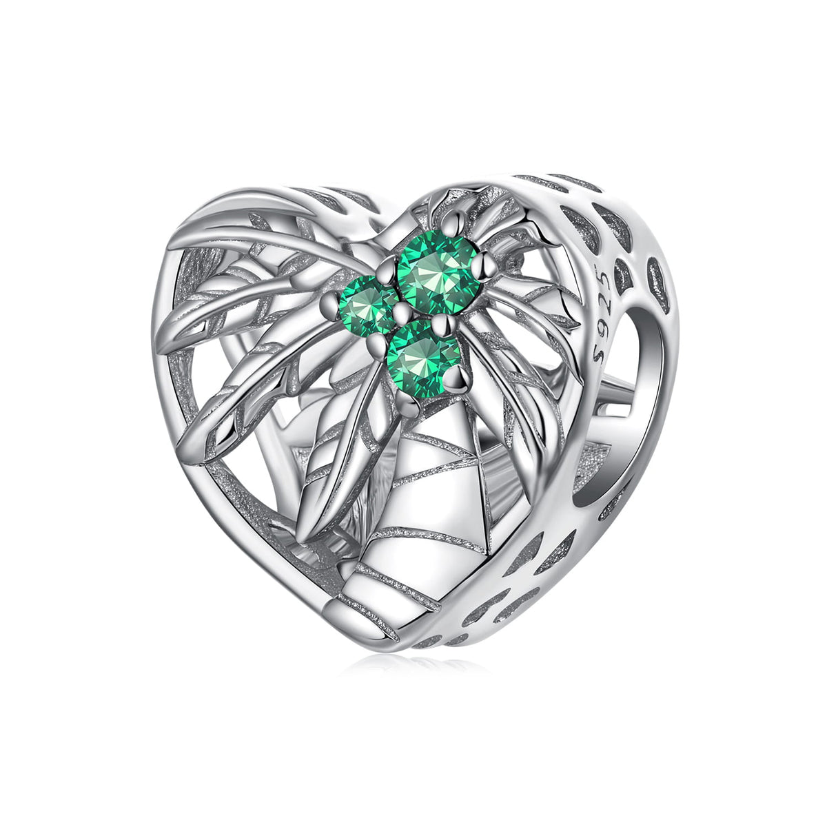 Palm Tree Heart Charm