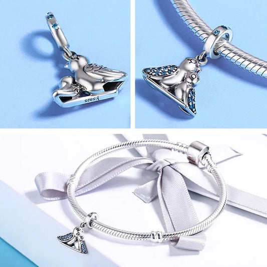 Cute Bird Dangle Charm