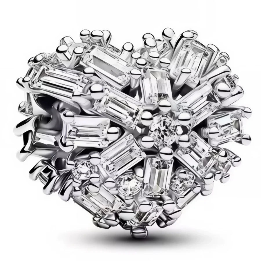 Sparkling Heart Charm