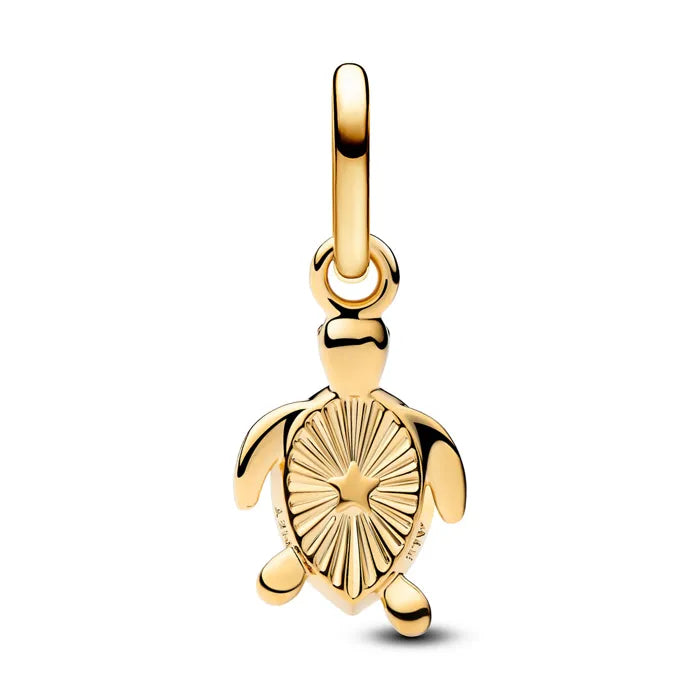 Turtle Mini Dangle Charm - Gold