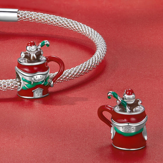 Snowman & Hot Chocolate Charm