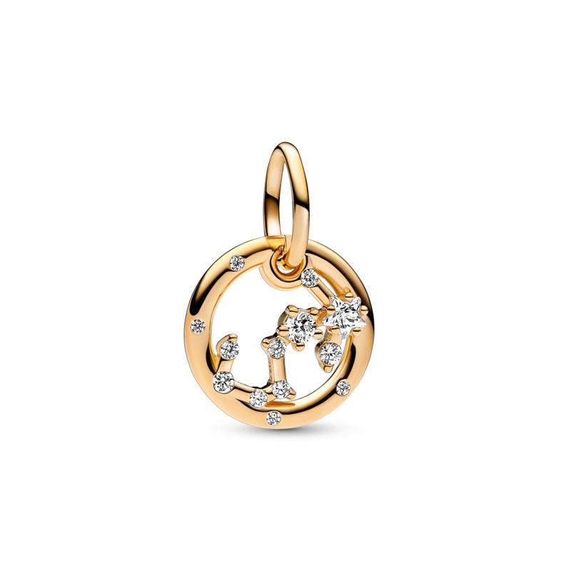 Zodiac Dangle Charm - Gold