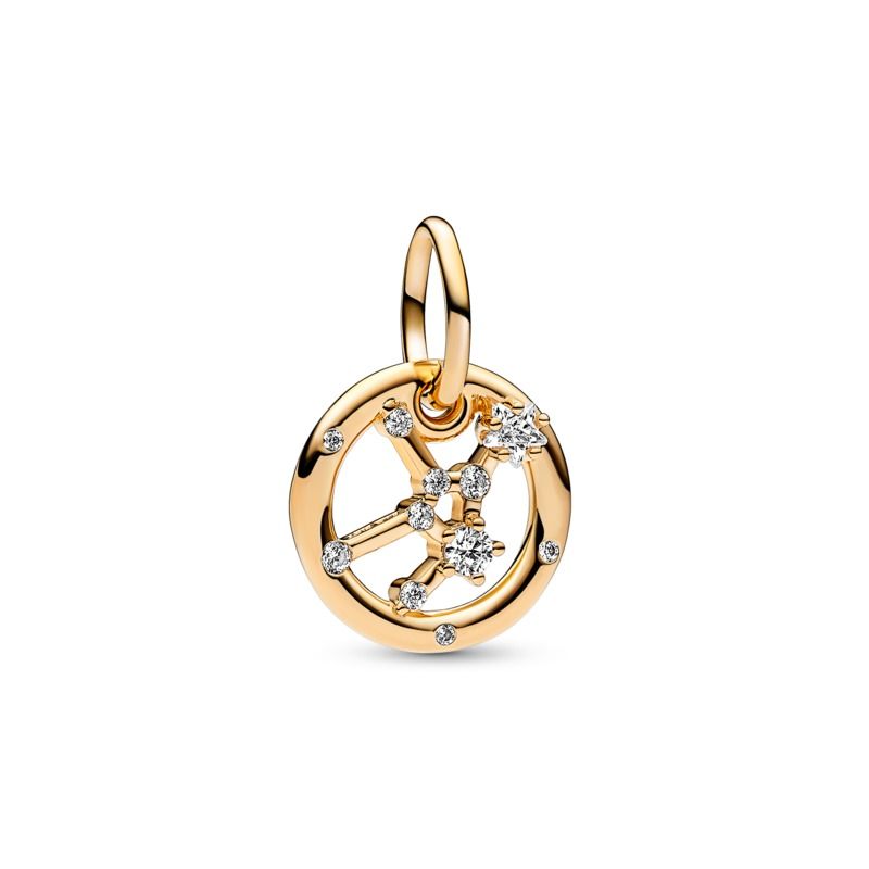 Zodiac Dangle Charm - Gold