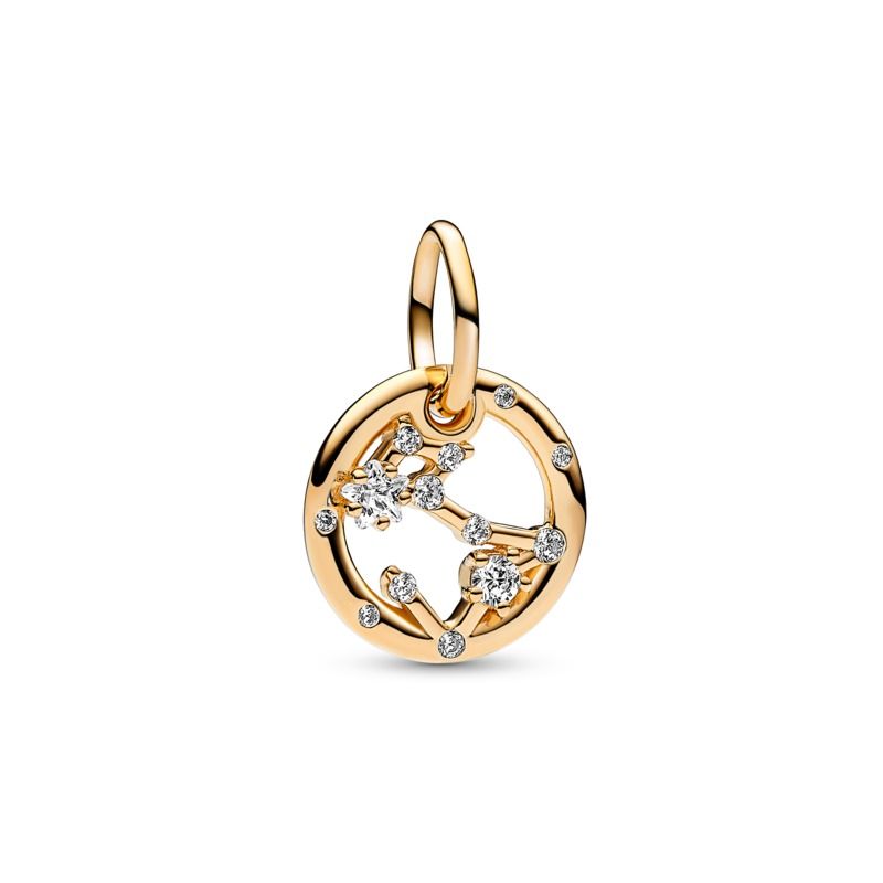 Zodiac Dangle Charm - Gold