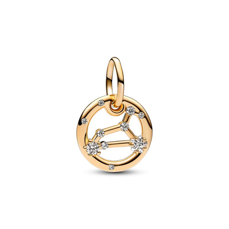 Zodiac Dangle Charm - Gold