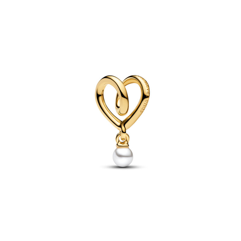 Wrapped Heart Charm - Gold
