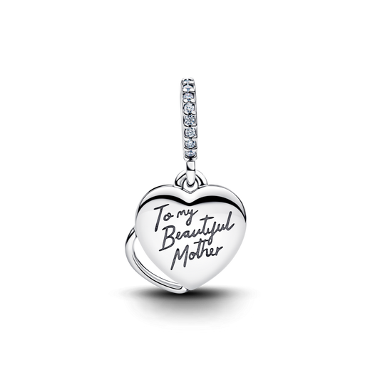 Beautiful Mother Double Dangle Charm