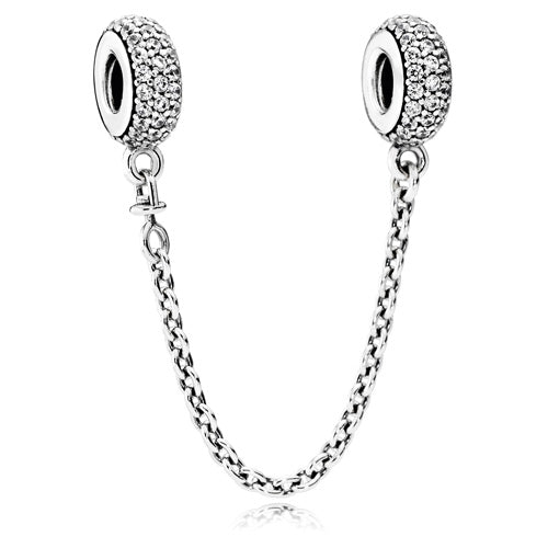 Clear Sparkling Safety Chain