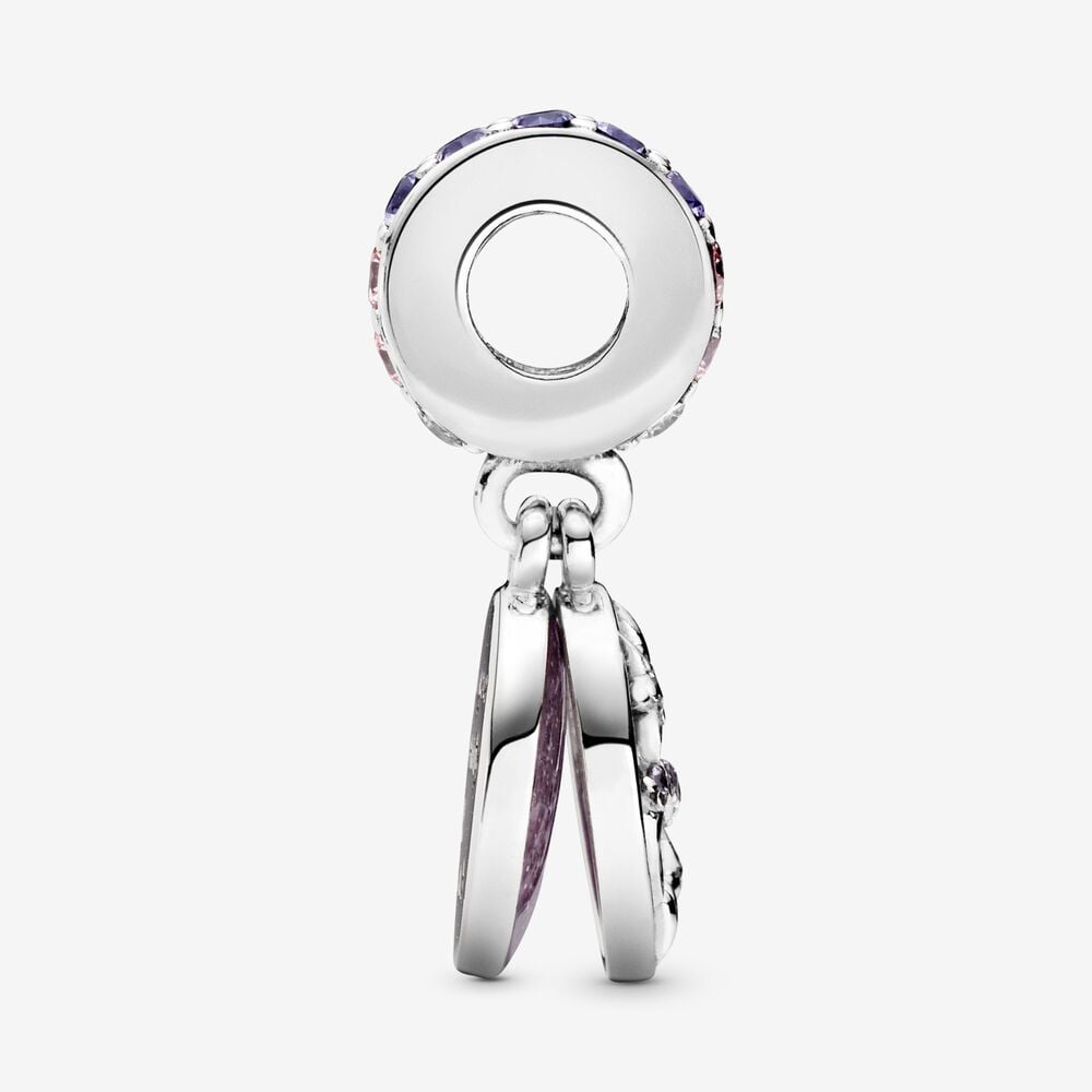 Glittering Infinity Hearts & Stars Double Dangle Charm