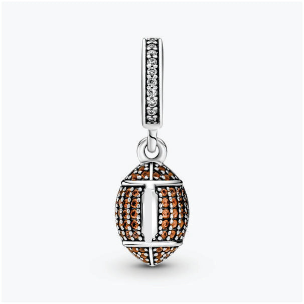 Rugby Ball Dangle Charm