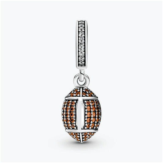Rugby Ball Dangle Charm