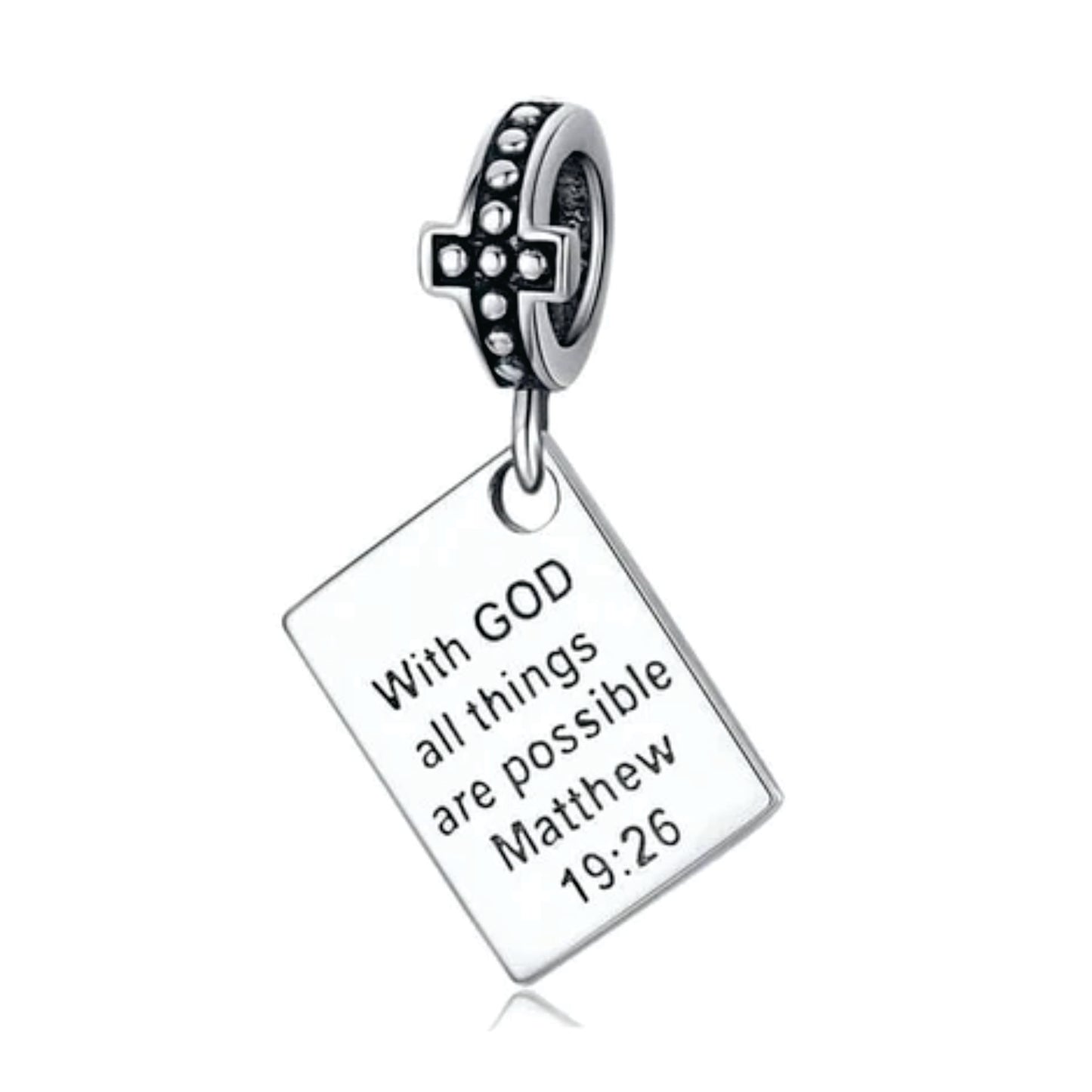 Bible Verse Dangle Charm