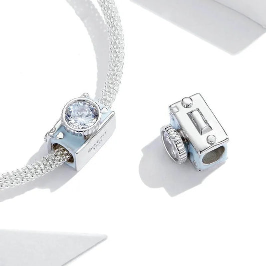Camera Charm - Blue