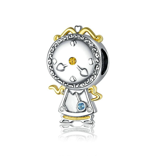 Beauty And The Beast Magic Clock Charm
