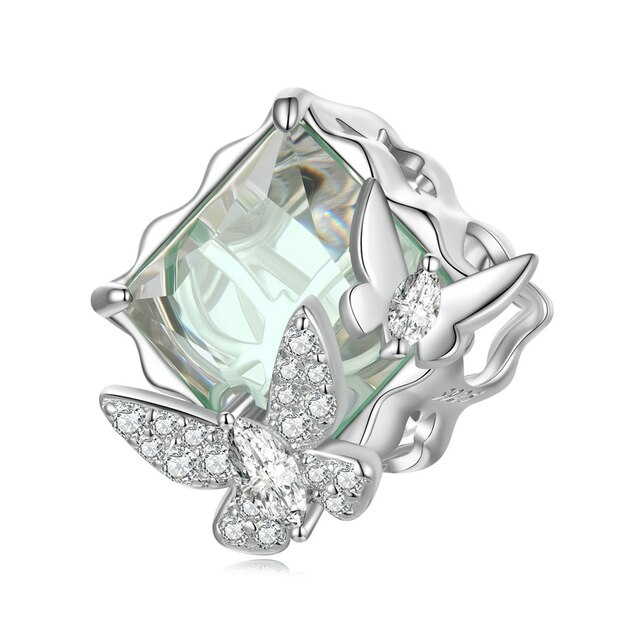 Wizard Of Oz Butterfly Glass Charm