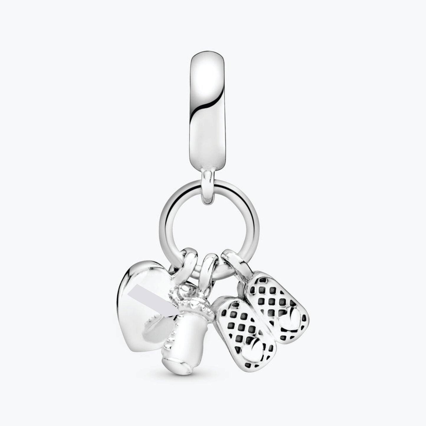Baby Bottle & Shoes Dangle Charm