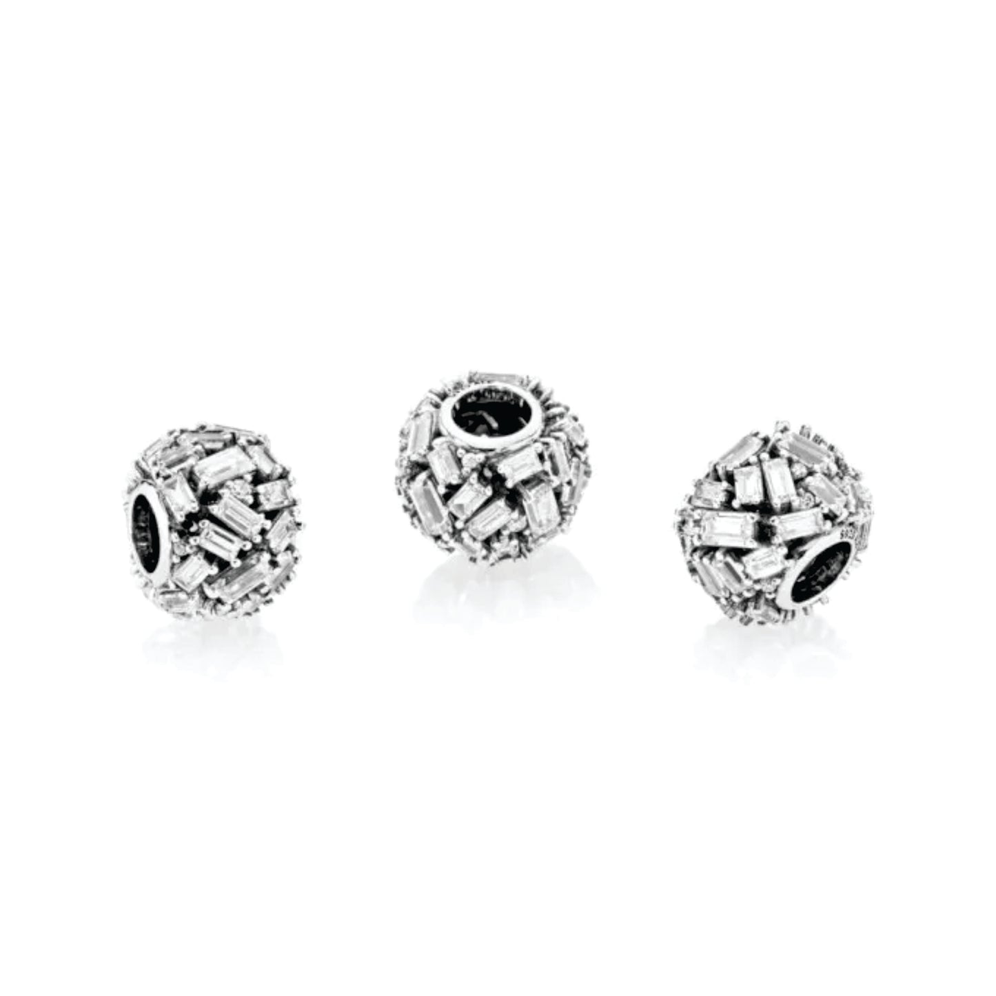 Clear Chiseled Elegance Charm