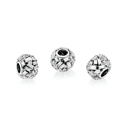 Clear Chiseled Elegance Charm