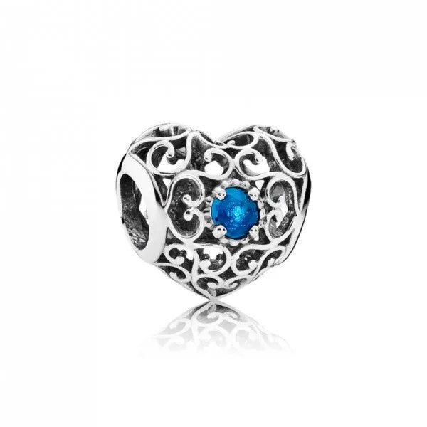 Heart Birthstone Charm - December
