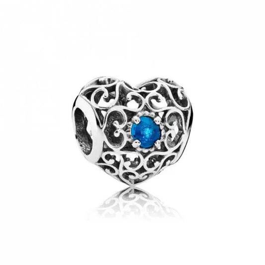 Heart Birthstone Charm - December