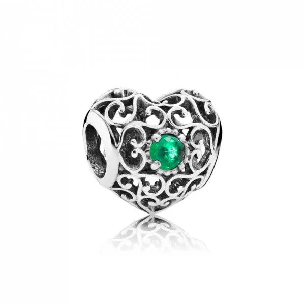 Heart Birthstone Charm - May