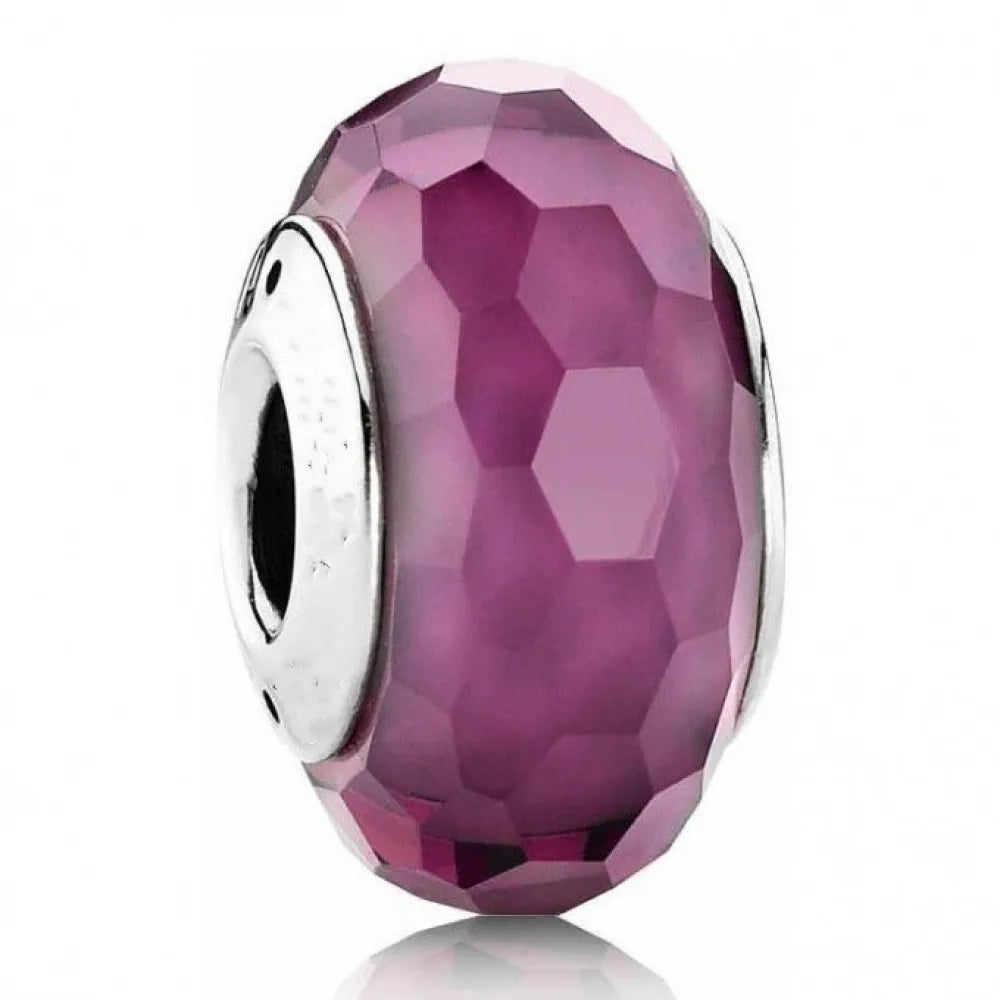 Pandora charms purple best sale murano glass