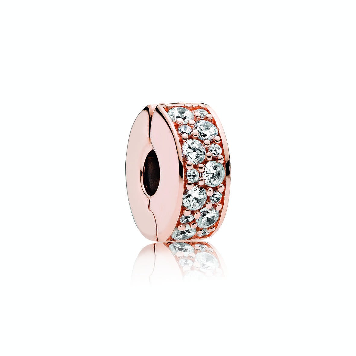Shining Elegance Clip Charm - Rose