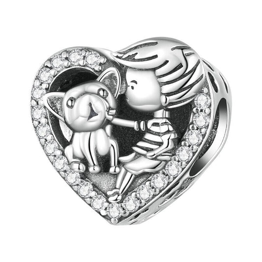 Dog & Boy Charm