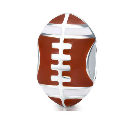 Rugby Ball Charm - Enamel