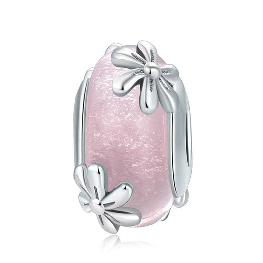 Spring Flowers Murano Glass Bead