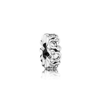Mickey Silver Spacer With Cubic Zirconia