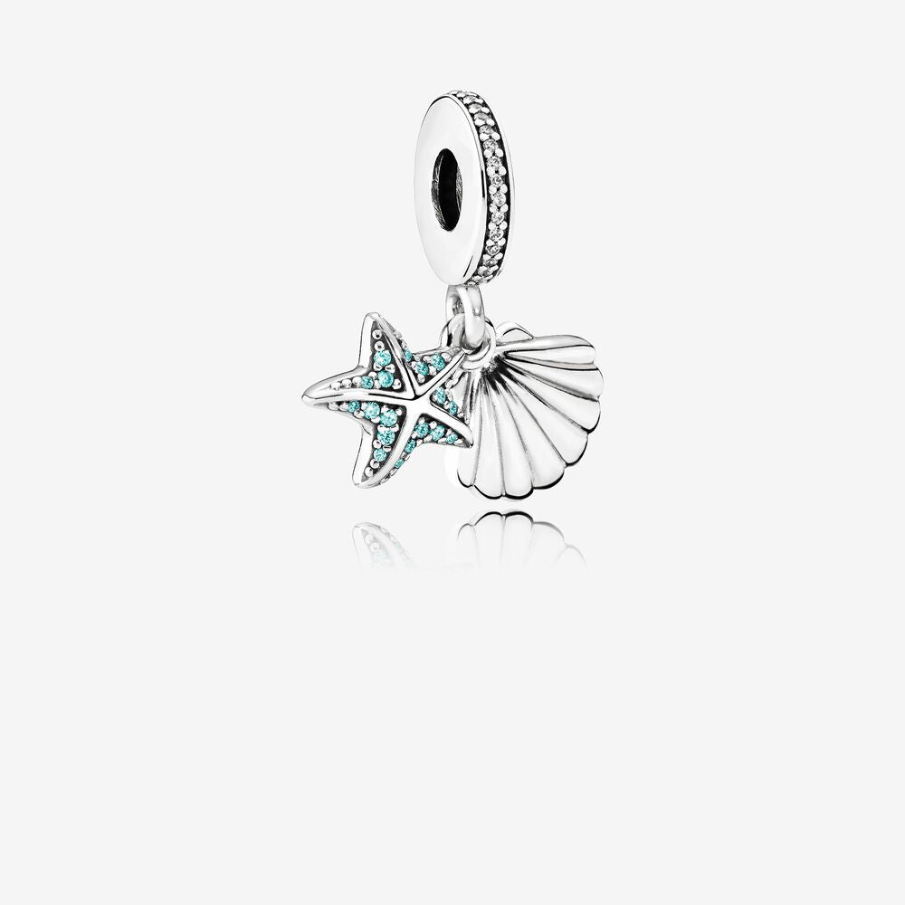 Starfish & Sea Shell Dangle Charm