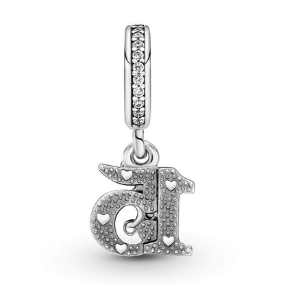 15th Celebration Double Dangle Charm