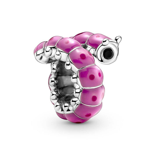 Cute Curled Caterpillar Charm