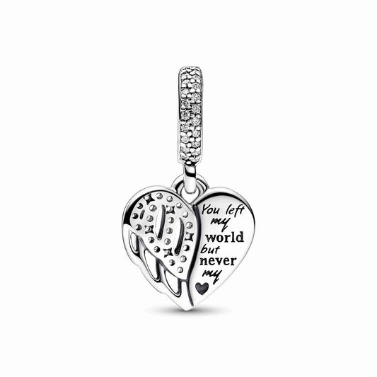 Heart & Angel Dangle Charm