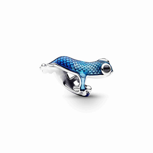 Metallic Blue Gecko Charm